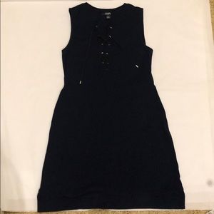 Chaps Navy Sleeveless Dress Size Medium